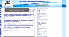 Desktop Screenshot of ironmountainwater.com